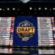 Jun 28, 2023; Nashville, Tennessee, USA; The draft board after round one of the 2023 NHL Draft at Bridgestone Arena. Mandatory Credit: Christopher Hanewinckel-USA TODAY Sports
