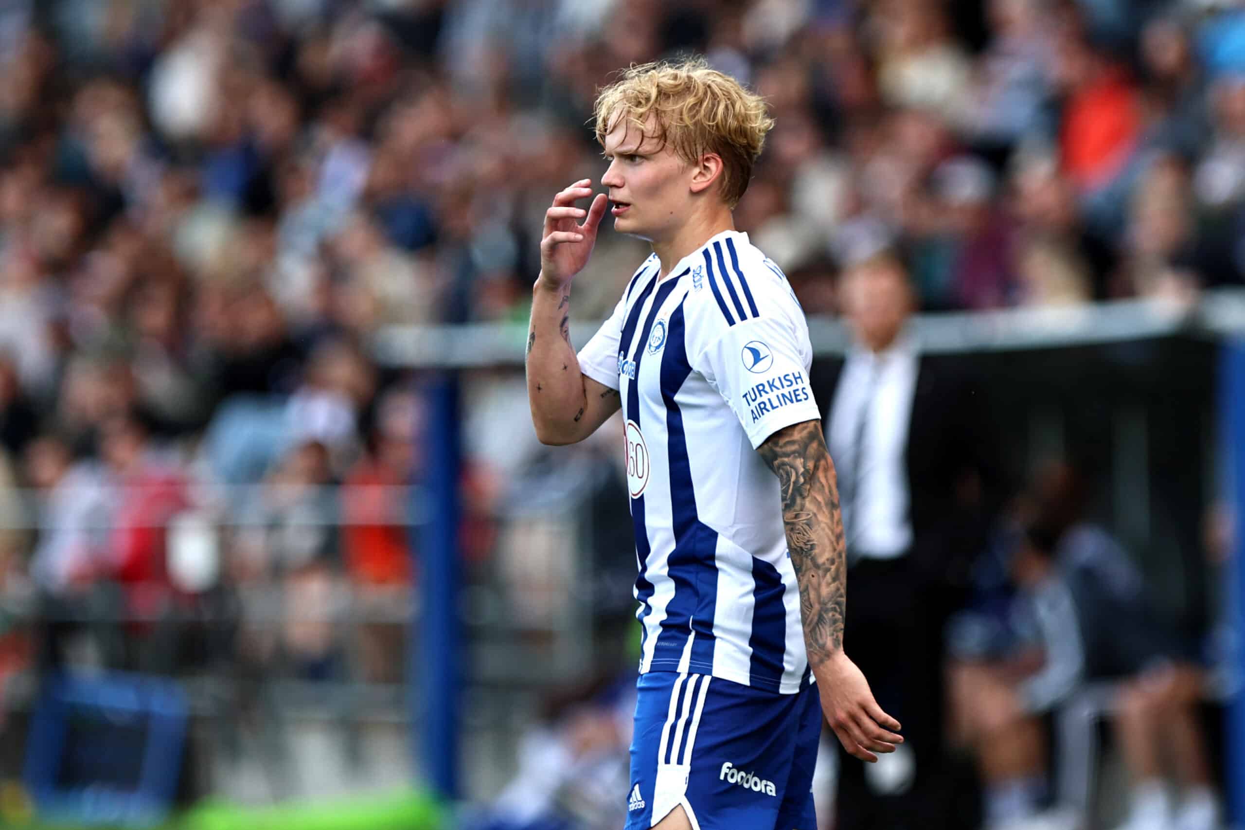 xxkeikkaxx
20240720 Helsinki
Veikkausliigan ottelu HJK - Haka. Kuvassa Miska Ylitolva
Tomi Natri / All Over Press