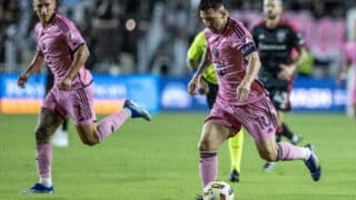 Lionel Messi pelaamassa Inter Miamin paidassa kaudella 2024.