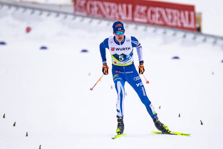 Niko Anttola (Finland) in the direction of the 4x10km cross-country skiing staff of the men at the Nordic Ski World Championships