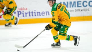 Matias Mäntykivi kuvattuna joulukuussa 2024 Ilveksen ottelussa.