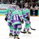 Jokerien ikämiesosasto pelaamassa marraskuussa. Kuvassa Valtteri Filppula, Antti Pihlström ja Juhamatti Aaltonen.