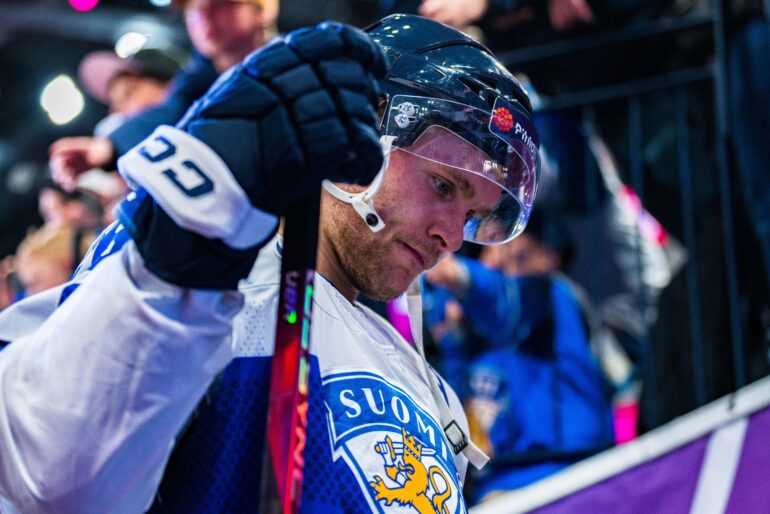 XXKEIKKAXX, 20230525, Tampere, Finland, Suomi - Kanada, MM-kisat, Mikko Rantanen, Petri Saarelainen / AOP

*** Quarterfinal match between Canada and Finland at the IIHF Ice Hockey World Championship 2023 in Tampere, Finland, 25 May 2023.
Photo by Petri Saarelainen / All Over Press