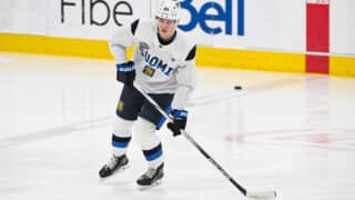 Kaapo Kakko viiletti Leijonien paidassa myös 4 Nations Face-Off -turnauksessa.