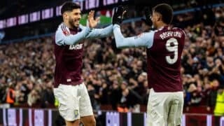 Marcus Rashford ja Marco Asensio tuulettamassa maalia 28. helmikuuta Cardiff Cityä vastaan.