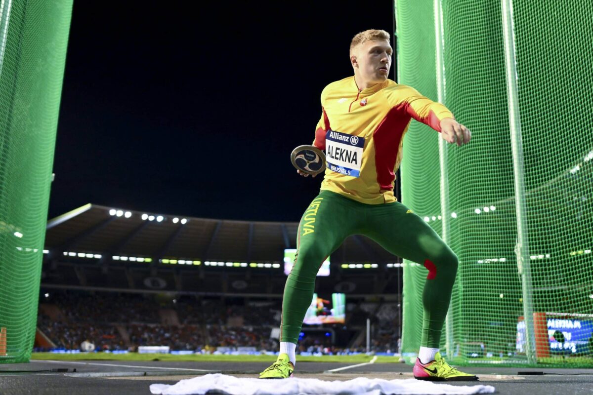Mykolas Alekna kuvattuna Van Dammen muistokilpailussa 2024.