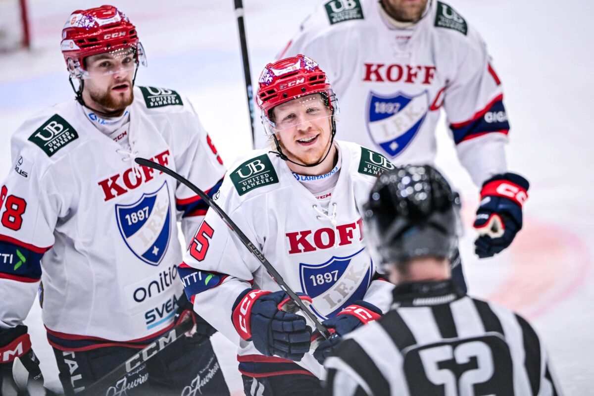 xxkeikkaxx 20250215 OULU, OULUN ENERGIA AREENA
Jääkiekon SM-Liiga. Kärpät vs HIFK.

Kuvassa Micke-Max åsten 2-3

Photo: Jussi Määttä / All Over Press