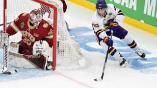 Cade Borchardt kuvattuna Minnesotan yliopiston paidassa vuonna 2022.