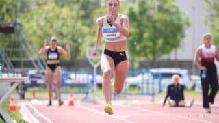 Vilma Italinna (FIN) competes in the Women's Heptathlon Long Jump during the 2025 Multistars in Brescia, Italy, on April 27, 2025.