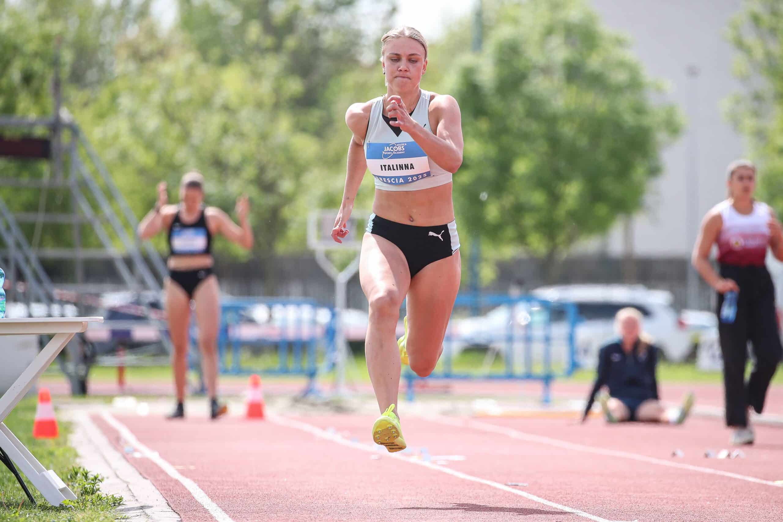 Vilma Italinna (FIN) competes in the Women's Heptathlon Long Jump during the 2025 Multistars in Brescia, Italy, on April 27, 2025.