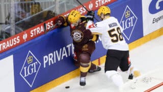 Oskar Nilsson kuvattuna CHL-finaalissa helmikuussa 2024.