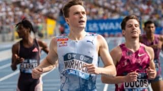 Karsten Warholm of Norway competes in Men's 400 metres hurdles during the Diamond League Silesia, Kamila Skolimowska Memorial in Chorzow, Poland, on August 25, 2024.