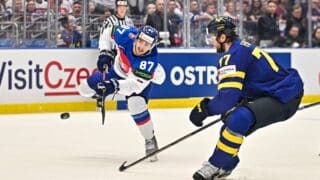 2024.05.21 Ostrawa Hokej na lodzie Mistrzostwa Swiata Czechy 2024 Szwecja - Slowacja N/z Pavol Regenda Foto Lukasz Sobala / PressFocus 2024.05.21 Ostrava Ice hockey, Eishockey IIHF Ice Hockey World Championship, WM, Weltmeisterschaft Czechia 2024 Sweden - Slovakia Pavol Regenda Credit: Lukasz Sobala / PressFocus/NEWSPIX.PL --- Newspix.pl PUBLICATIONxNOTxINxPOL 20240521PF_LSaA337
