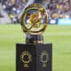 epa12148682 The FIFA Club World Cup trophy is on display before the start of the FIFA Club World Cup Play-In soccer match between Los Angeles FC and Club America at BMO Stadium in Los Angeles, California, USA, 31 May 2025.  EPA-EFE/ALLISON DINNER