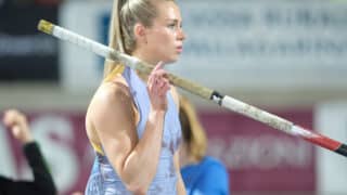 Elina Lampela from Finland competes during the 61st edition of Palio della Quercia, part of the World Athletics Continental Tour, at Quercia Stadium in Rovereto, Trento, Italy, on June 2, 2025.