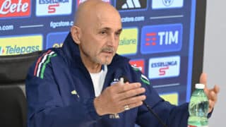 FLORENCE, ITALY - JUNE 8: Italy national football team head coach Luciano Spalletti attends his final press conference ahead of stepping down from his role, in Florence, Italy on June 7, 2025. Carlo Bressan / Anadolu/ABACAPRESS/ddp images