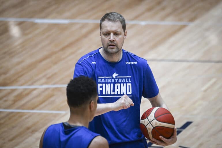 xxkeikkaxx Susijengin mediatilaisuus ja harjoitukset Urhea-halilla. Kuvassa Hanno Möttölä. Susijengi, Suomen koripallomaajoukkue. Helsinki 21.06. 2022. Compic/Kimmo Brandt 
All Over Press