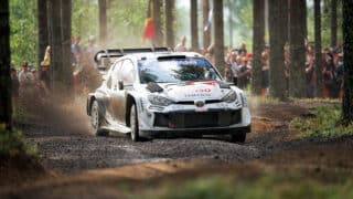 xxkeikkaxx - 20250801, Jyväskylä, Secto Rally Finland, SS6 - Laukaa 2. Kuvassa Kalle Rovanperä. Vesa Pöppönen / All Over Press