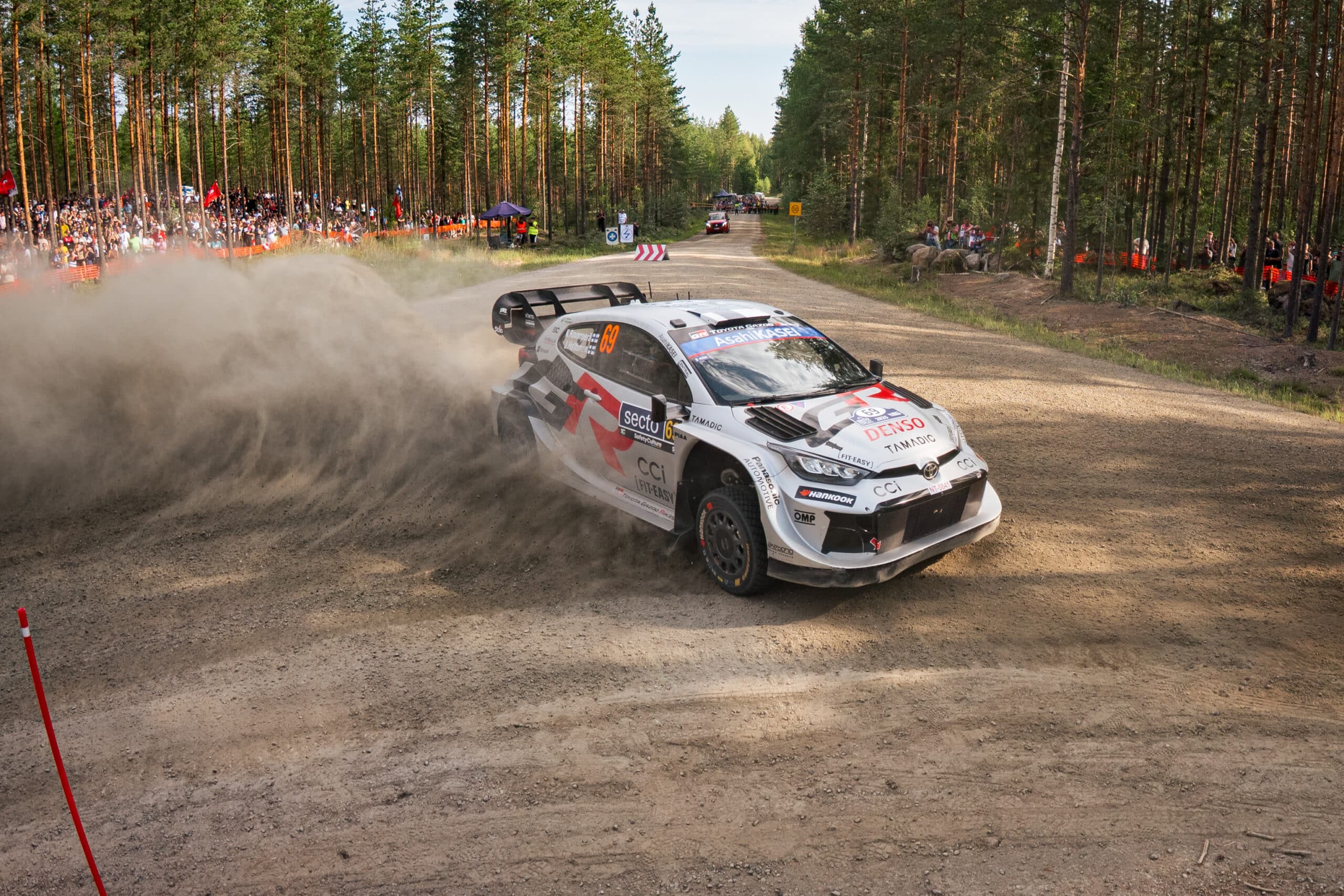 xxkeikkaxx - 20250801, Jyväskylä, Secto Rally Finland, SS3 - Saarikas 1. Kuvassa Kalle Rovanperä. Vesa Pöppönen / All Over Press
